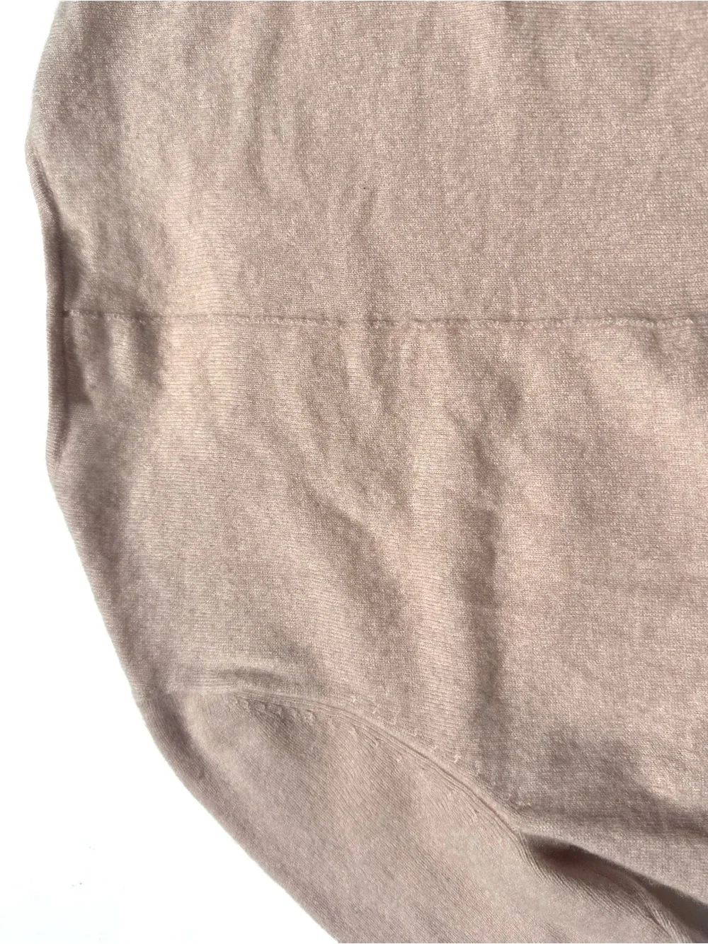 Nordstrom 100% Cashmere Brushed Soft Knit Crewneck Sweater, Light Blush Pink, XS
